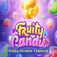 treino formula 1 horario